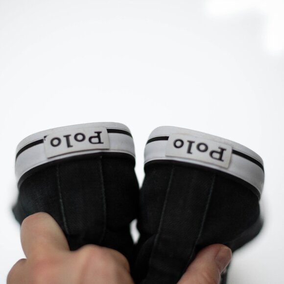 Polo Ralph Lauren Hamptyn Polo Bear High-Top Sneakers Mens 6/25cm Canvas Lace-Up - Picture 8 of 10